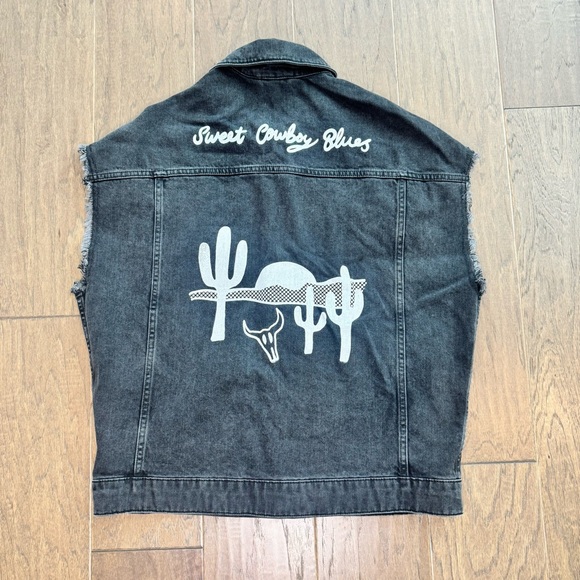 ASOS Other - ASOS Black Western Denim Vest - Sweet Cowboy Blues
